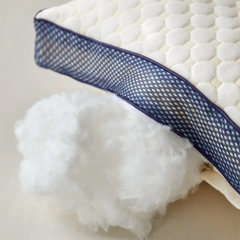 1Pc 3D soft and breathable partition pillow, water cube massage granular neck pillow height optional