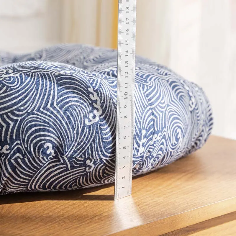 Thicken Soft Seat Cushion Vintage Chair Cushion Bay Window Tatami Floor Pillow