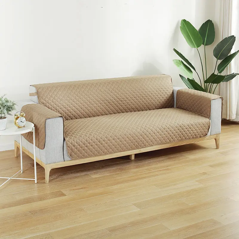 1pc Waterproof and non-slip pet pad solid color one-piece sofa cover sofa protective cushion cover