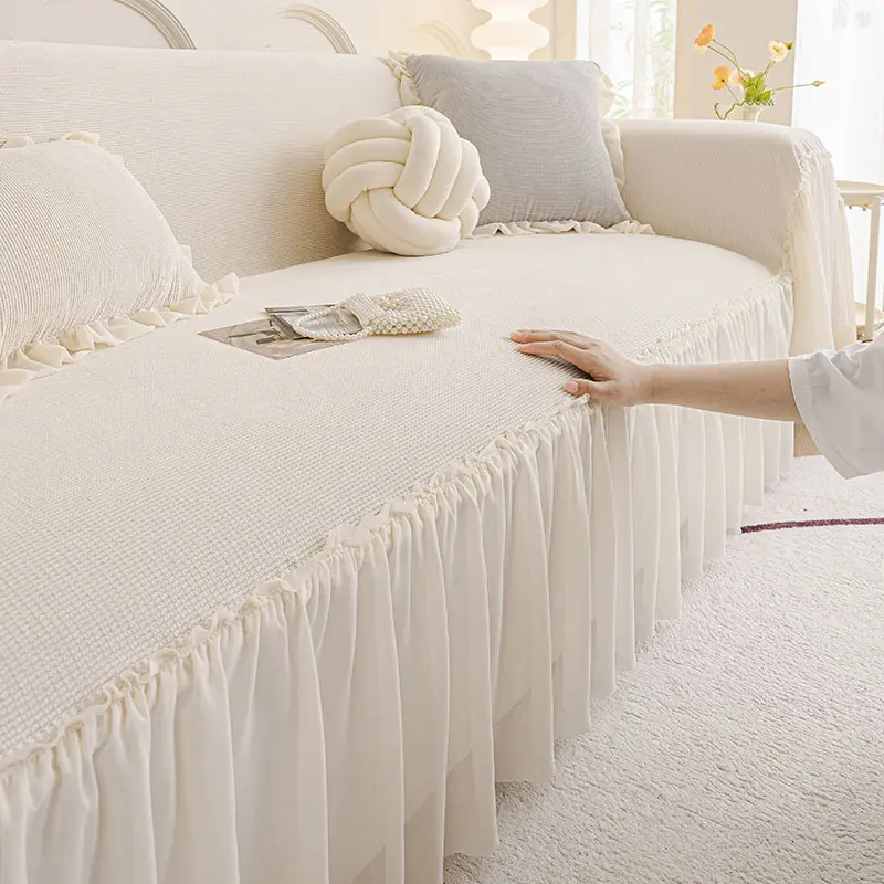 1pc French sofa cover Chenier sofa towel  high-end sofa cover blanket  full cover  universal in all seasons
