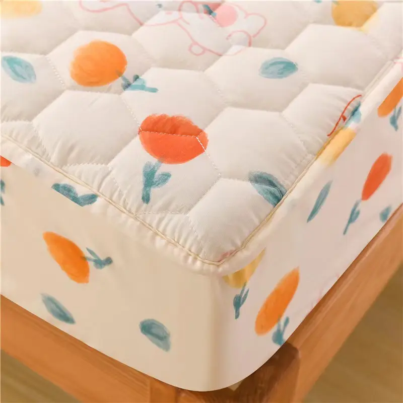 High Quality 100% Cotton Quilted Mattress Cover Super Waterproof Anti-mite Mattress Protector Pad Cover Not Including Pillowcase
