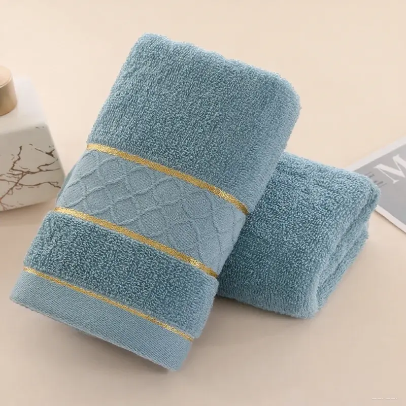 3pcs set 100% Cotton Super Soft Face Towel Hotel Skin-friendly Towels Pure Cotton Good Absorbent Towels for Bathroom