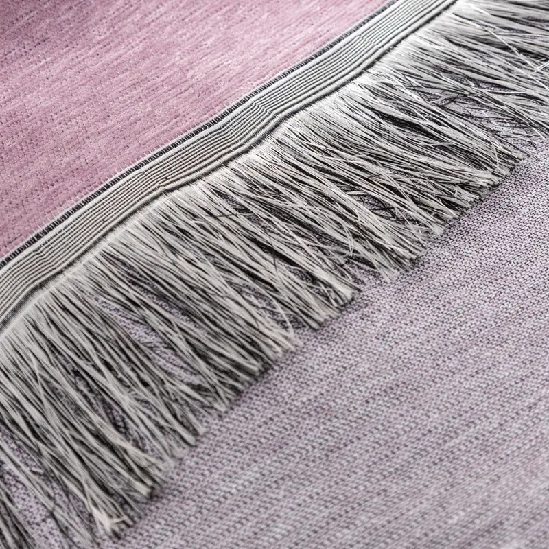 Four Season Universal Chenille Tassel Sofa Cover Solid Color All-inclusive Dustproof Sofa Towel Soft Couch Cover for Living Room
