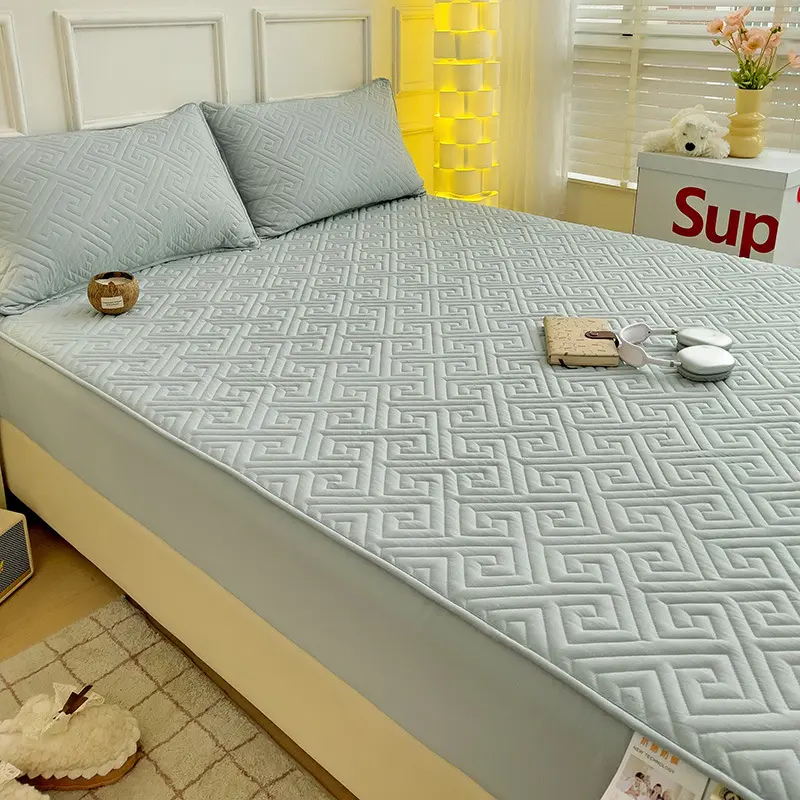 Class A padded mattress cover Antibacterial and skin-friendly Simmons mattress thickened protective cover Dirty and dustproof