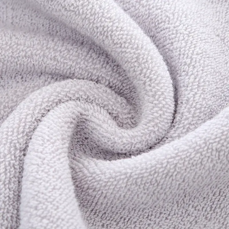 3pcs Towel Set Solid Color 32s Pure Cotton Bath Towel Skin-friendly Quick Drying Face Hair Shower Towels