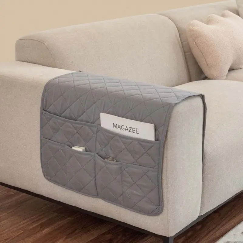 High Quality Sofa Armrest Towel Anti-slip Sofa Recliner Armrest Cover with Storage Pocket 50*90cm