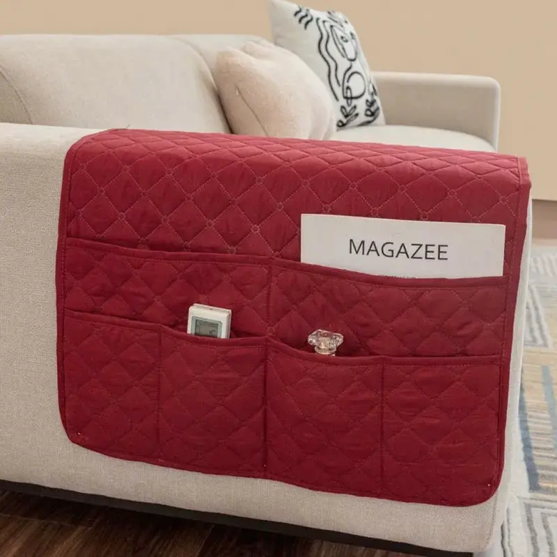 High Quality Sofa Armrest Towel Anti-slip Sofa Recliner Armrest Cover with Storage Pocket 50*90cm