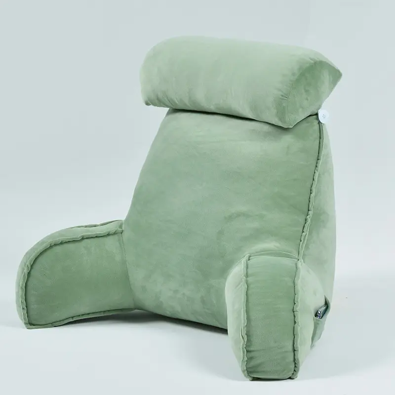 Removable bedside cushion, office waist pillow, PP cotton back with armrest reading pillow