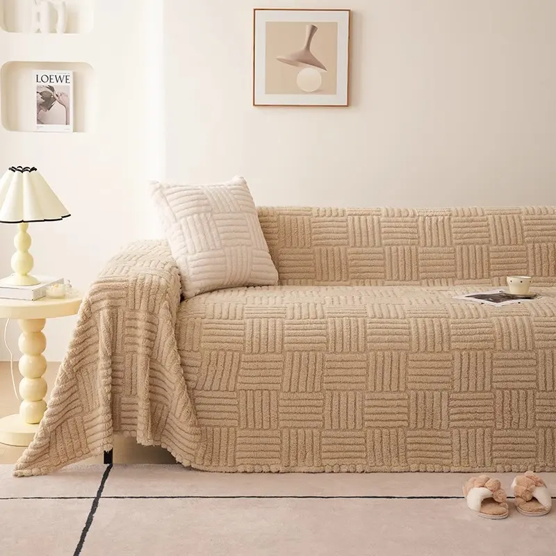 Luxury Plush Sofa Towel Blanket Couch Cover Universal Full-cover Sofa Cover Soft Warm Velvet Slipcover Home Decor
