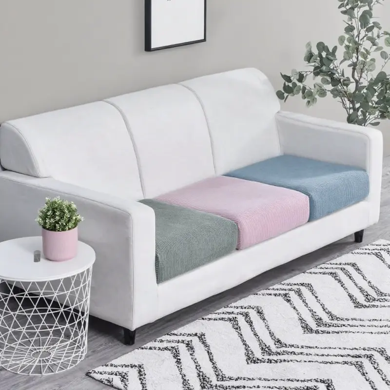Good Quality Soft Polar Fleece Cushion Cover Four Season Universal Elastic All-inclusive Sofa Cover Seat Cushion Cover