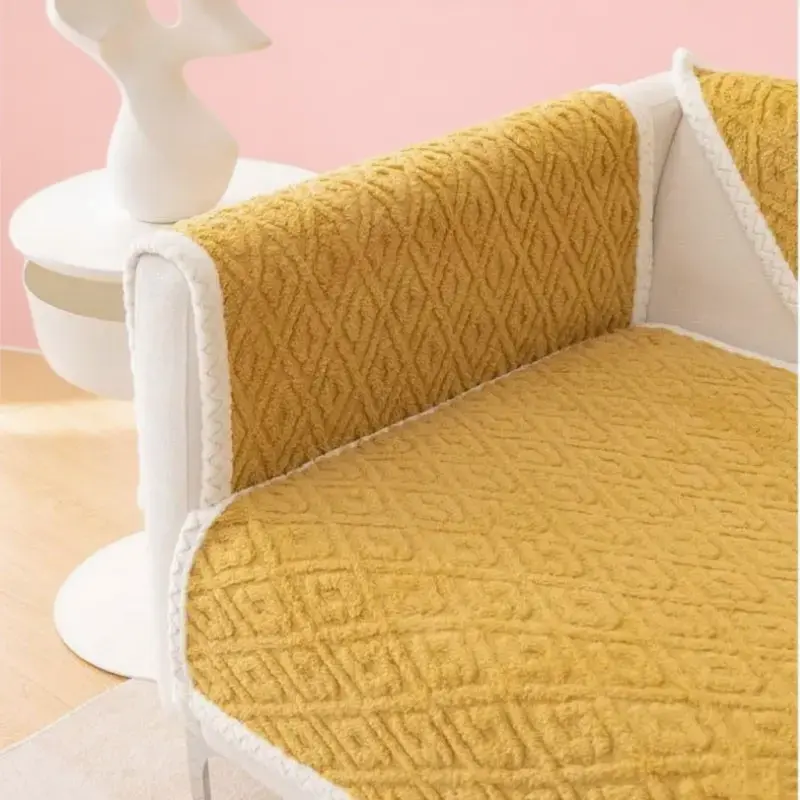 Winter Thick Super Soft Velvet Plush Sofa Towel Anti-cat Scratch Sofa Cover Sectional L-shape Couch Covers for Living Room