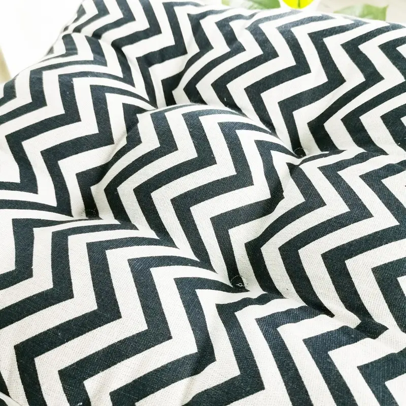 Cotton Linen Cover with PP Cotton Filler Thicken Square Chair Cushion Soft Pad Seat Cushion for Home Office 50x50x10cm