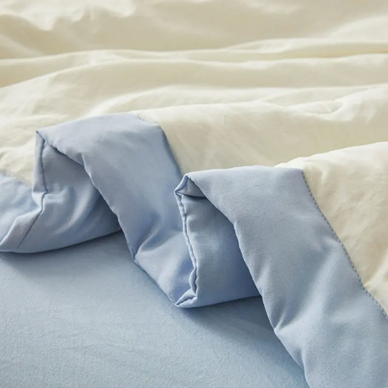 1pc Unprinted cotton quilt  cool summer air conditioning  solid color  skin friendly  washable  lightweight