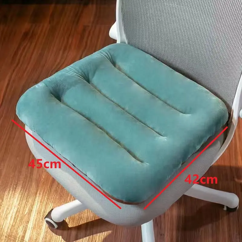 Office Seat-Back Cushion Soft Smooth Short Plush Thicken Chair Cushion Girls' Cute Seat Cushion Living Room Tatami Cushion