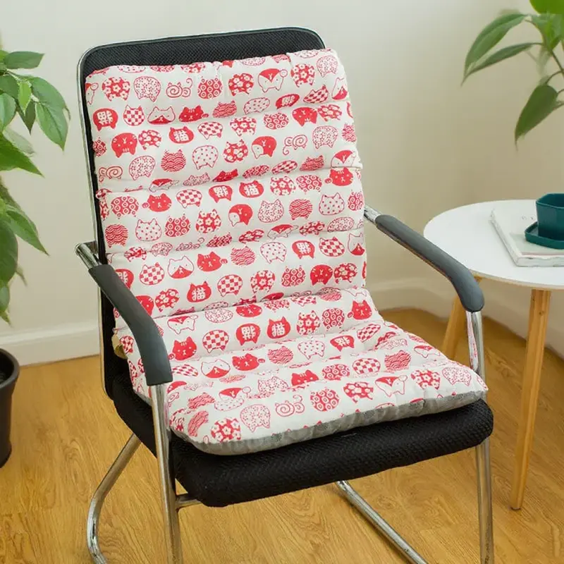 Thicken Soft Back Waist Pillow Cotton Linen Office Seat Cushion Student Chair Pad All-season Universal Follow Pillow