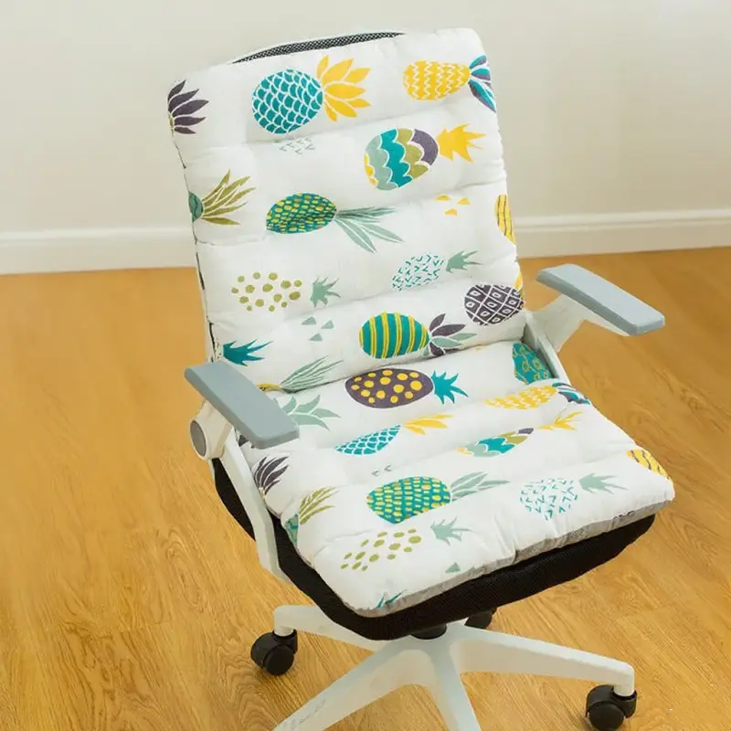 Thicken Soft Back Waist Pillow Cotton Linen Office Seat Cushion Student Chair Pad All-season Universal Follow Pillow