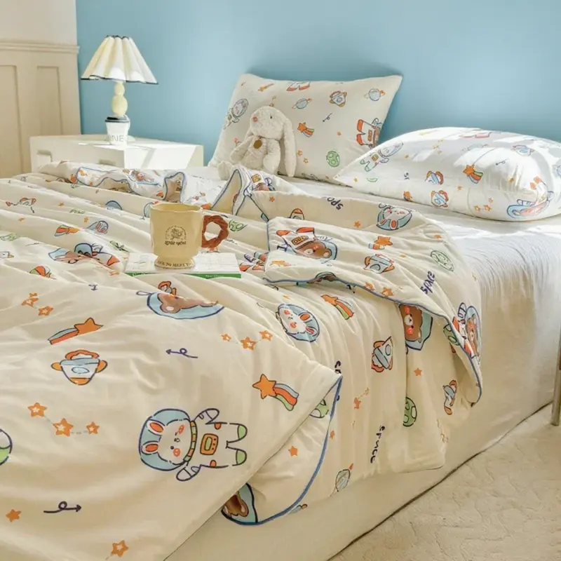 Good Quality Cool Feeling Quilt Summer Coolness Ice Cold Air Condition Thin Blanket Summer Quilt Plain Air-conditioning Bedroom