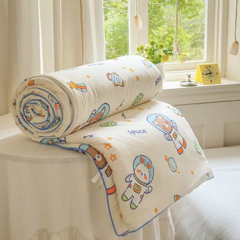 Good Quality Cool Feeling Quilt Summer Coolness Ice Cold Air Condition Thin Blanket Summer Quilt Plain Air-conditioning Bedroom