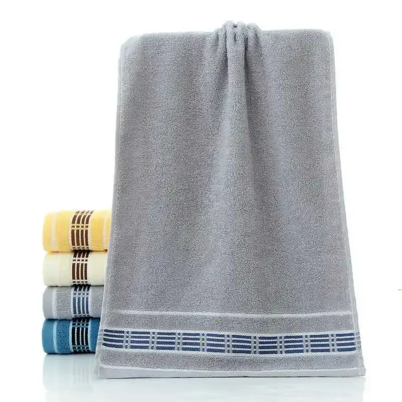 3pcs 33x73cm Towel 100% Cotton 14s Soft Thicken Face Towel Adult Absorbent Towel for Bathroom Home Daily Embroidery Hair Towels