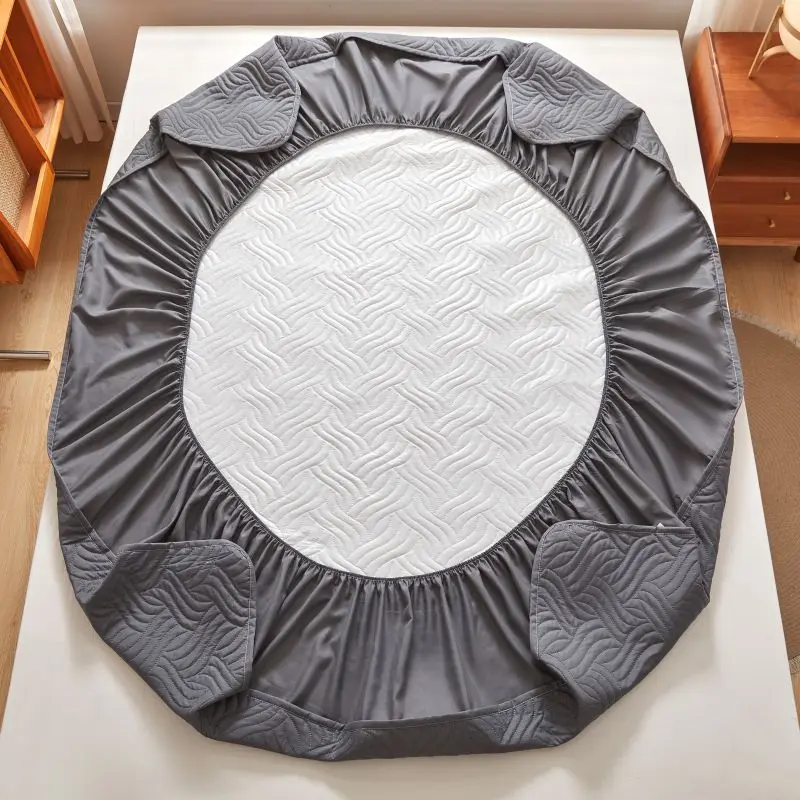 Ultrasonic Waterproof Quilted Mattress Cover All-inclusive Bed fitted Sheet Anti-mites Bed Cover Not Included Pillowcase