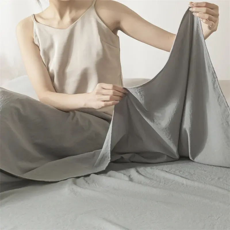 Class A Soft Portable Travel Adult Sleeping Bag lightweight Washed Cotton Sleeping Bag Travel Hotel Dirty-proof Bed Sheet