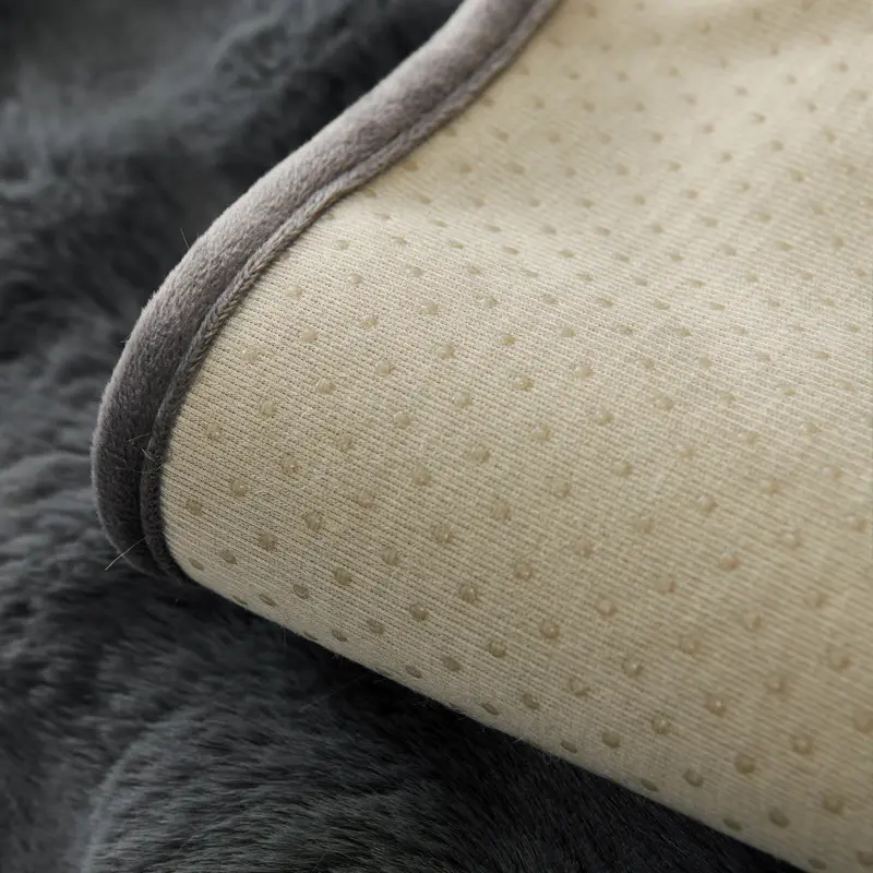 1pc Thickened rabbit plush sofa cushion winter warm and non-slip imitation fur sofa seat cushion