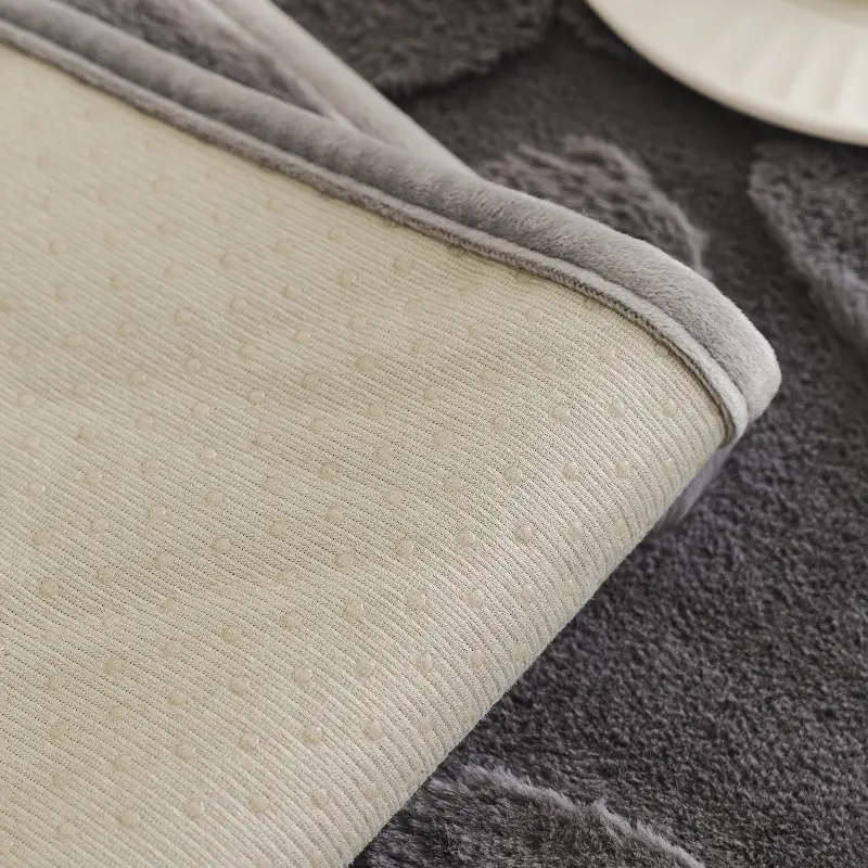 Square Sofa Cushion Plush Non-Slip Cover Cloth Set with Backrest Towel for Autumn and Winter, Sofa Cushion Slipcover