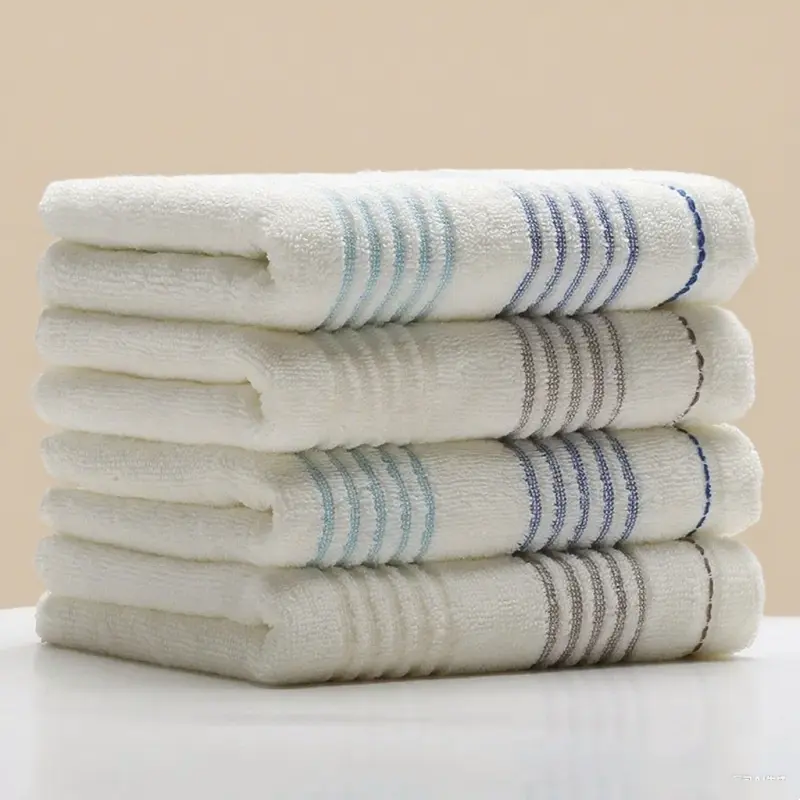 3Pcs 32x72cm towel 100% pure cotton solid color super soft honeycomb adult cotton towel hotel home style