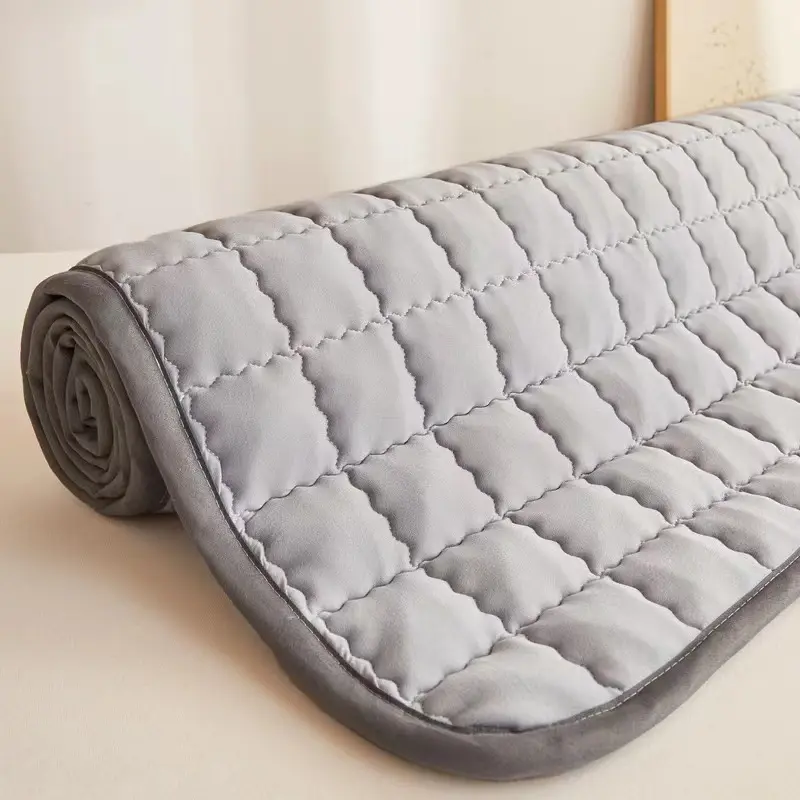 Waterproof Mattress Mat with Elastic Quilted Bed Sheet Soft Skin-friendly Bedsheet Mattress Protector Mat No Pillowcase