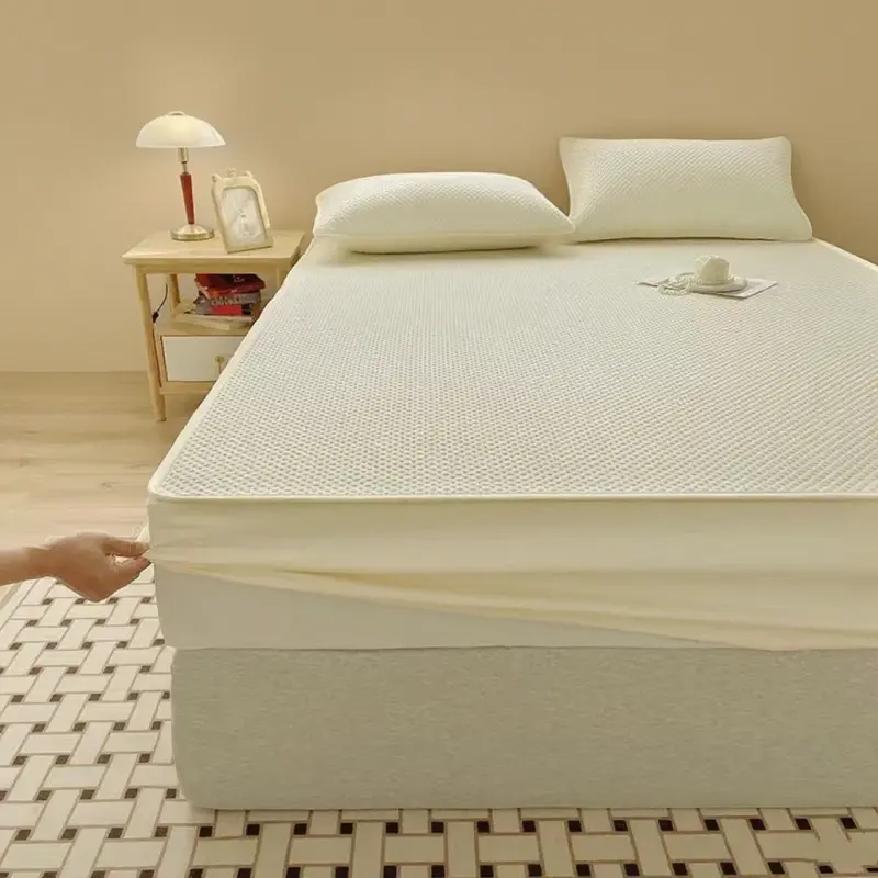 Waterproof Quilted All-inclusive Mattress Cover Good Quality Queen Size Soft Knitted Cotton Bed Cover Not Included Pillowcase
