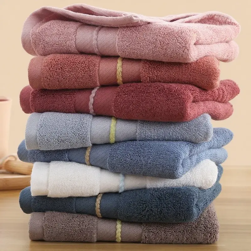 Bamboo Fiber Towel 130g Thickened Soft and Absorbent Adult Face Towel Highly Absorbent Bathroom Towels