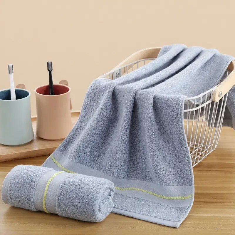 Bamboo Fiber Towel 130g Thickened Soft and Absorbent Adult Face Towel Highly Absorbent Bathroom Towels