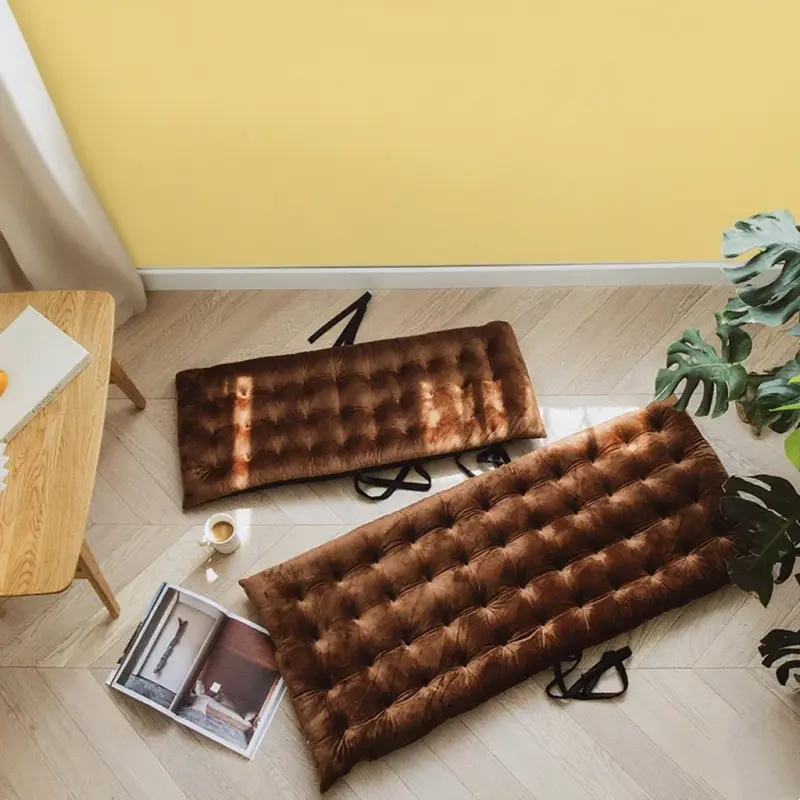 Velvet Recliner Cushion Four Season Universal Folding Leisure Chair Cushion Office Seat Cushion Thicken Backrest Pillow
