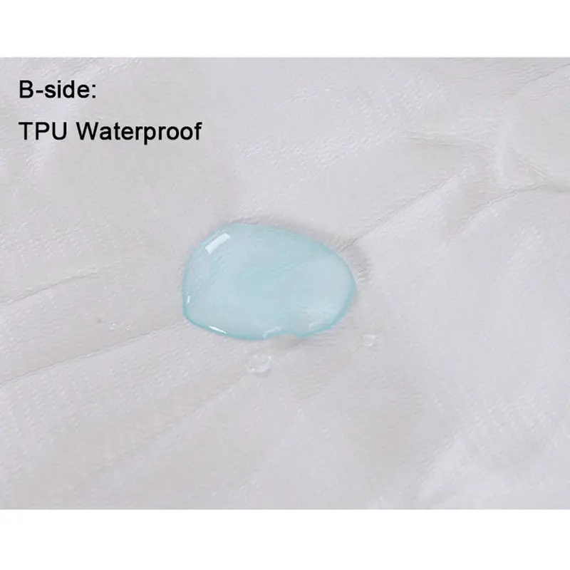 Super Waterproof Mattress Cover Bamboo Fiber Single Twin King Size Air-Permeable Bed Pad Protector Cover Not Included Pillowcase