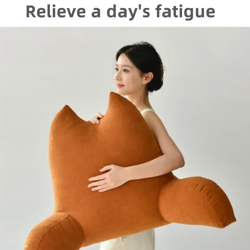 1pc Bedhead soft bag pillow  bay window  reading room  neck and waist protection cushion on the bed  removable and washable