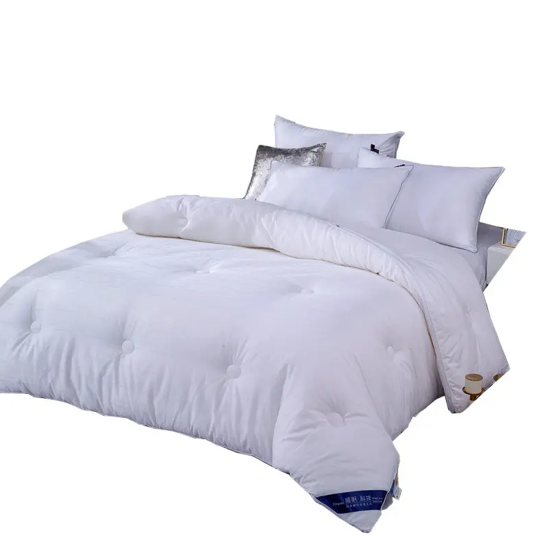 High Quality Soybean Fiber Quilt Pure Cotton Summer Winter King Queen Duvet Luxury Solid Color Soft Comfortable Duvet