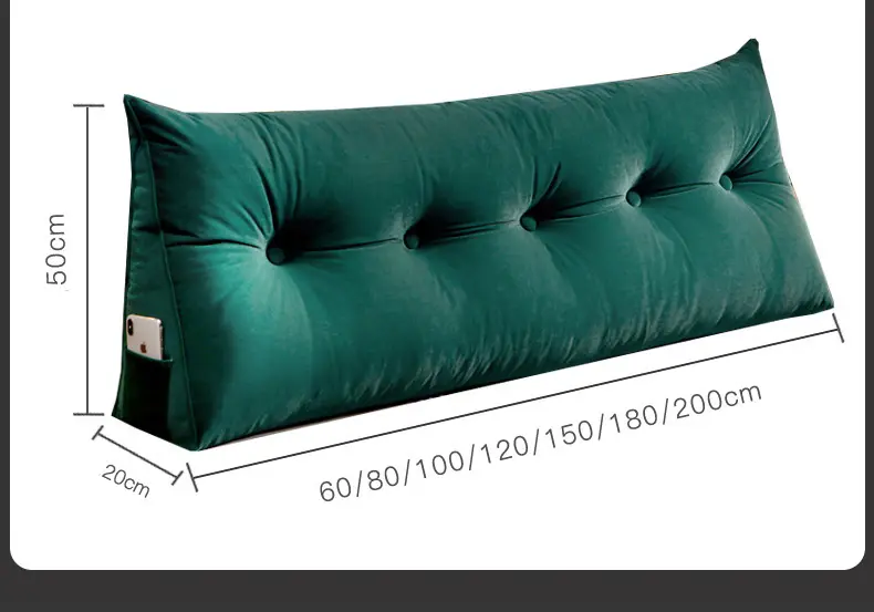 Sofa Long Cushion Backrest Living Room Large Rectangle Washable Tatami Pillow European Bed Backrest Sofa Modern Home Decor