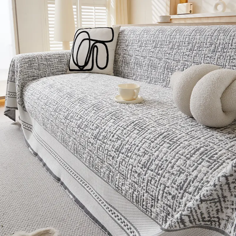Ice silk cool summer all inclusive sofa cover, ice feeling cool cushion, cushion towel, modern simple sofa anti slip pad