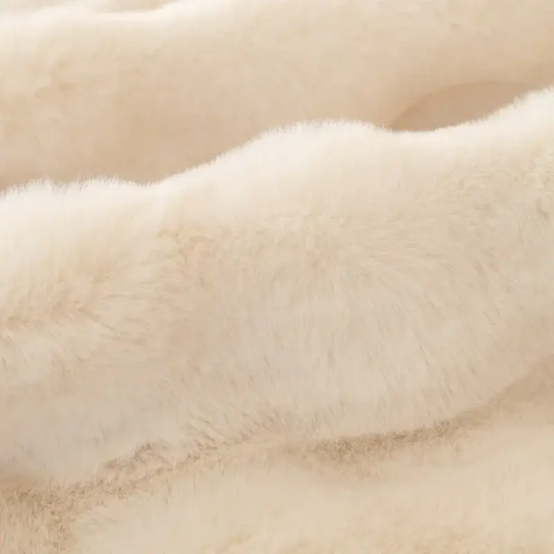 Luxury  Imitation Rabbit Plush Sofa Towel Winter Warm Fluffy Throw Blanket Super Soft Smooth Thicken Velvet Sofa Cover