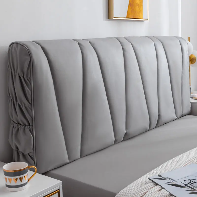 Luxury Thicken All-inclusive Quilted Headboard Cover Soft Backrest Head Cover King Queen Customized Bed Dust Protection Cover