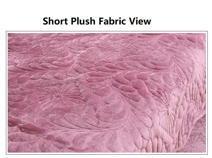 Short Plush Sofa Towel Winter European-style Brief Sofa Cover Solid Color Non-slip Couch Cover Universal for Living Room