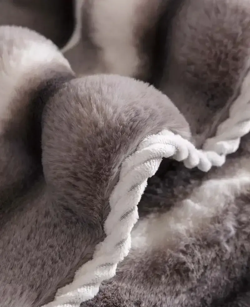 High Grade Printed Rabbit Plush Sofa Towel Warm Soft Thick Non-slip Anti-cat Scratch Sofa Cover Sectional L-shaped Couch Cover