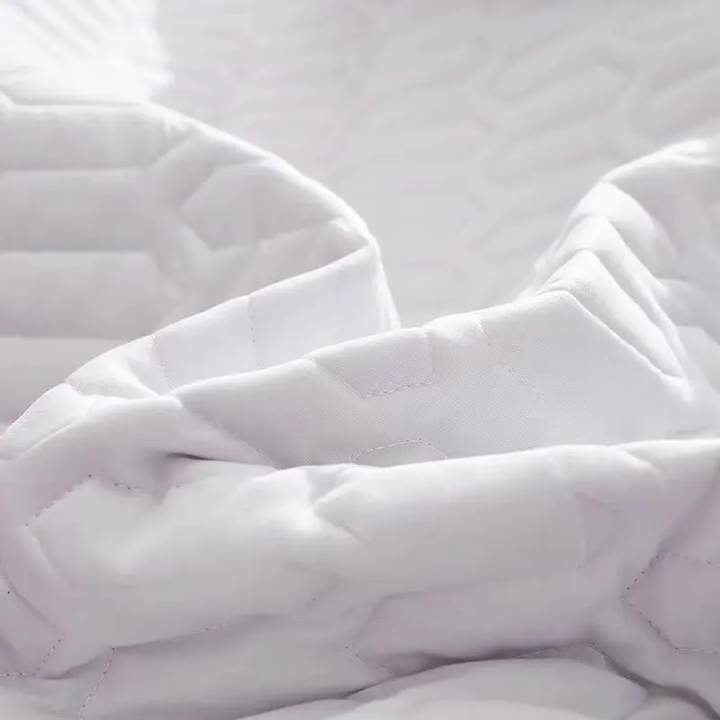 Waterproof Thicken Mattress Cover Solid Color Soft Skin-friendly Quilted Bed Cover Customized Size Fitted Sheet No Pillowcase