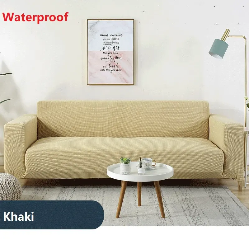 Gray Color Waterproof Sofa Cover Thicken Polar Fleece All-inclusive Slipcover L Shape Sectional Sofa Covers for Living Room