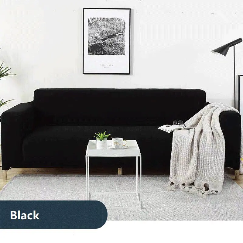 Gray Color Waterproof Sofa Cover Thicken Polar Fleece All-inclusive Slipcover L Shape Sectional Sofa Covers for Living Room