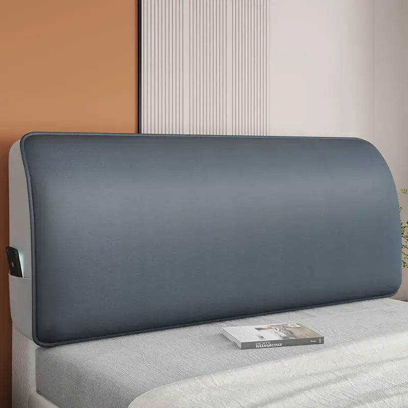 High Grade Waterproof Technology Cloth Bed Head Cover Soft Smooth All-inclusive Headboard Cover Luxury Bedside Dustproof Cover