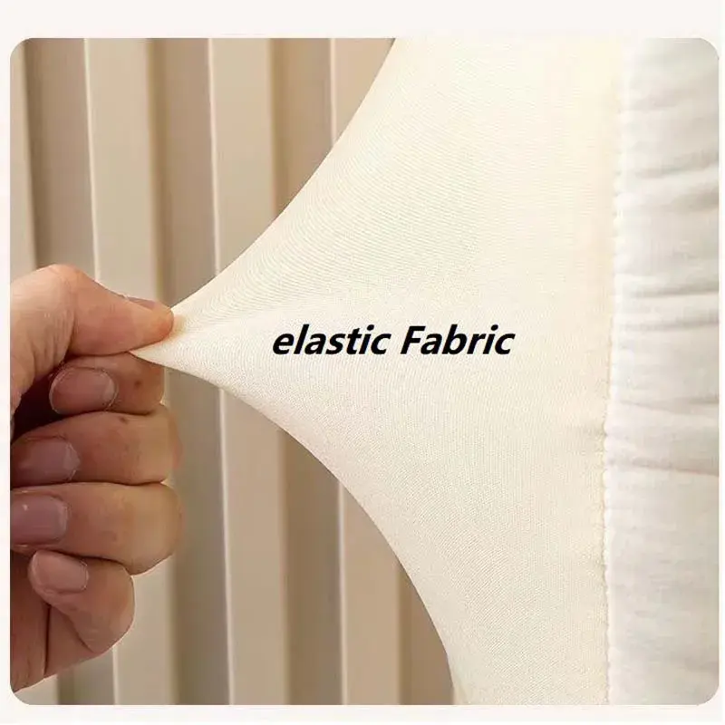 All-inclusive Velvet Quilted Bed Head Cover Short Plush Dustproof Headboard Cover Queen King Size Bed Back Dust Protector Cover