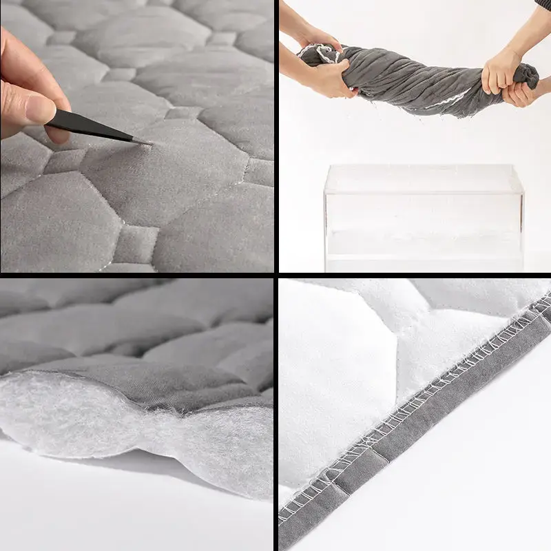 Soft Thicken Velvet Quilted Headboard Cover Solid Color All-inclusive Universal Bed Head Cover Luxury Bed Back Protector Cover