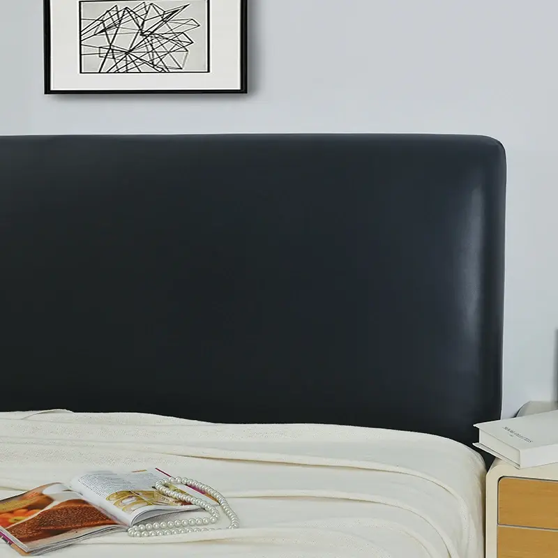 Waterproof Artificial Leather Headboard Cover Elastic All-inclusive Bed Head Back High Quality Bedside Protection Dust Cover