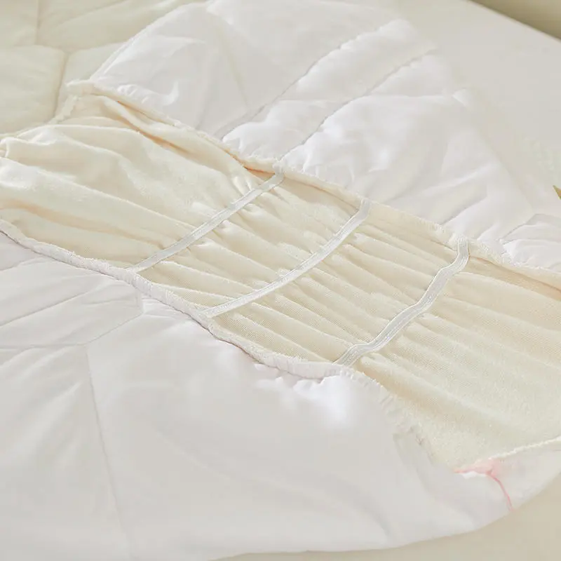 All-inclusive Thicken Velvet Headboard Cover Soft Coral Fleece Quilted Bed Head Cover Solid Color White Bed Back Protector Cover